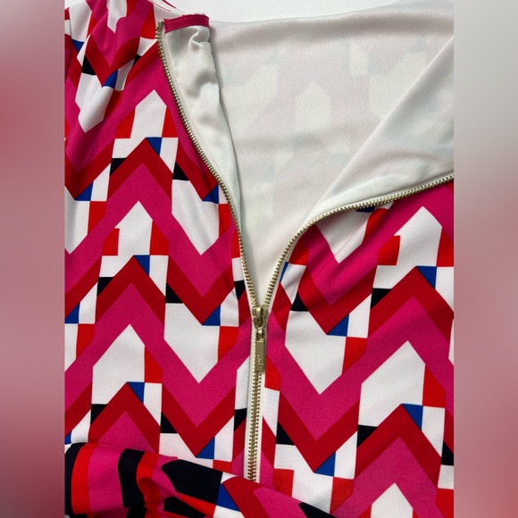 Eliza J Geometric Shift Midi Dress Size: 8 Excellent Used Condition. - Picture 7 of 11